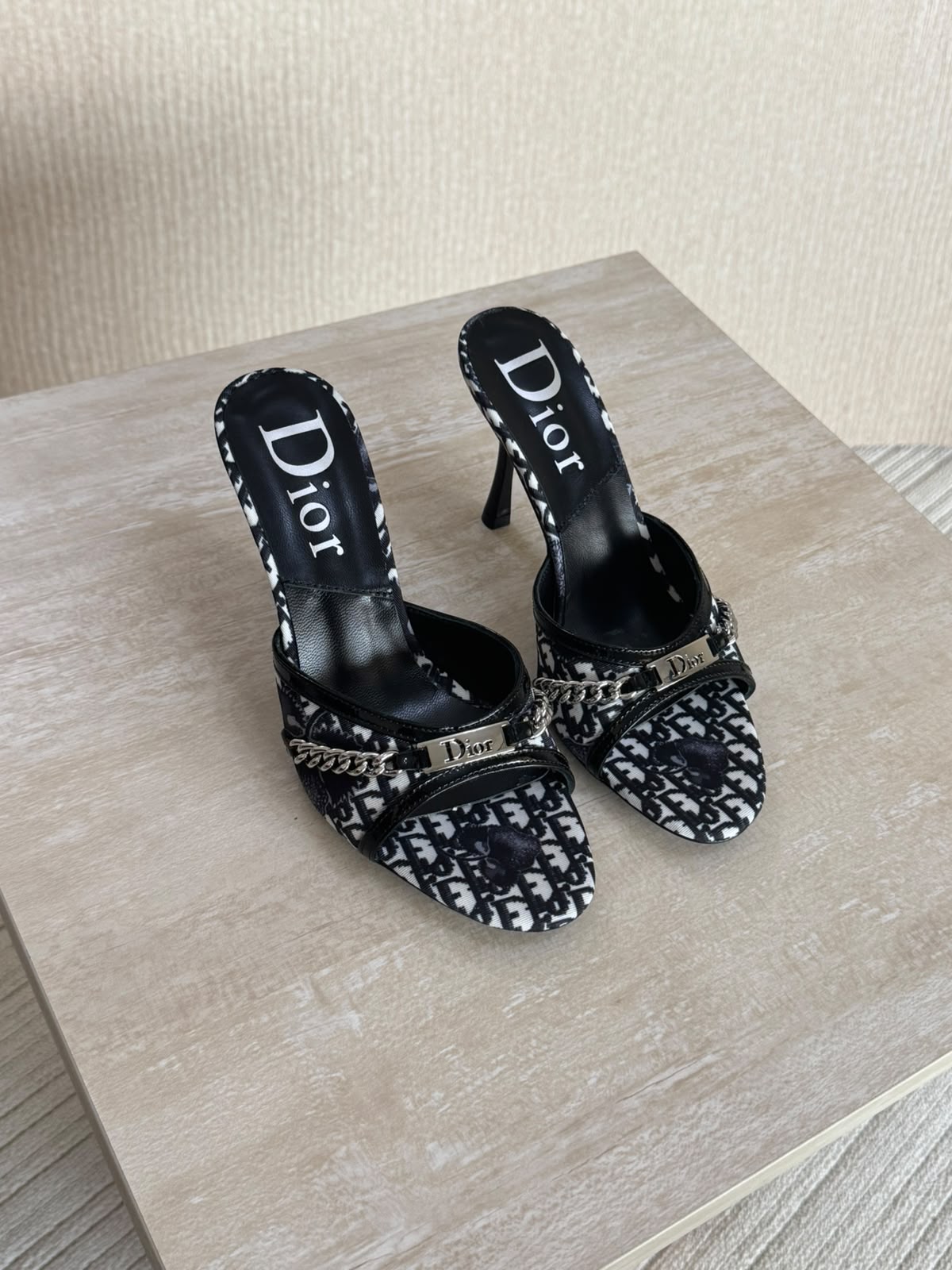 Dior high-heel mules
