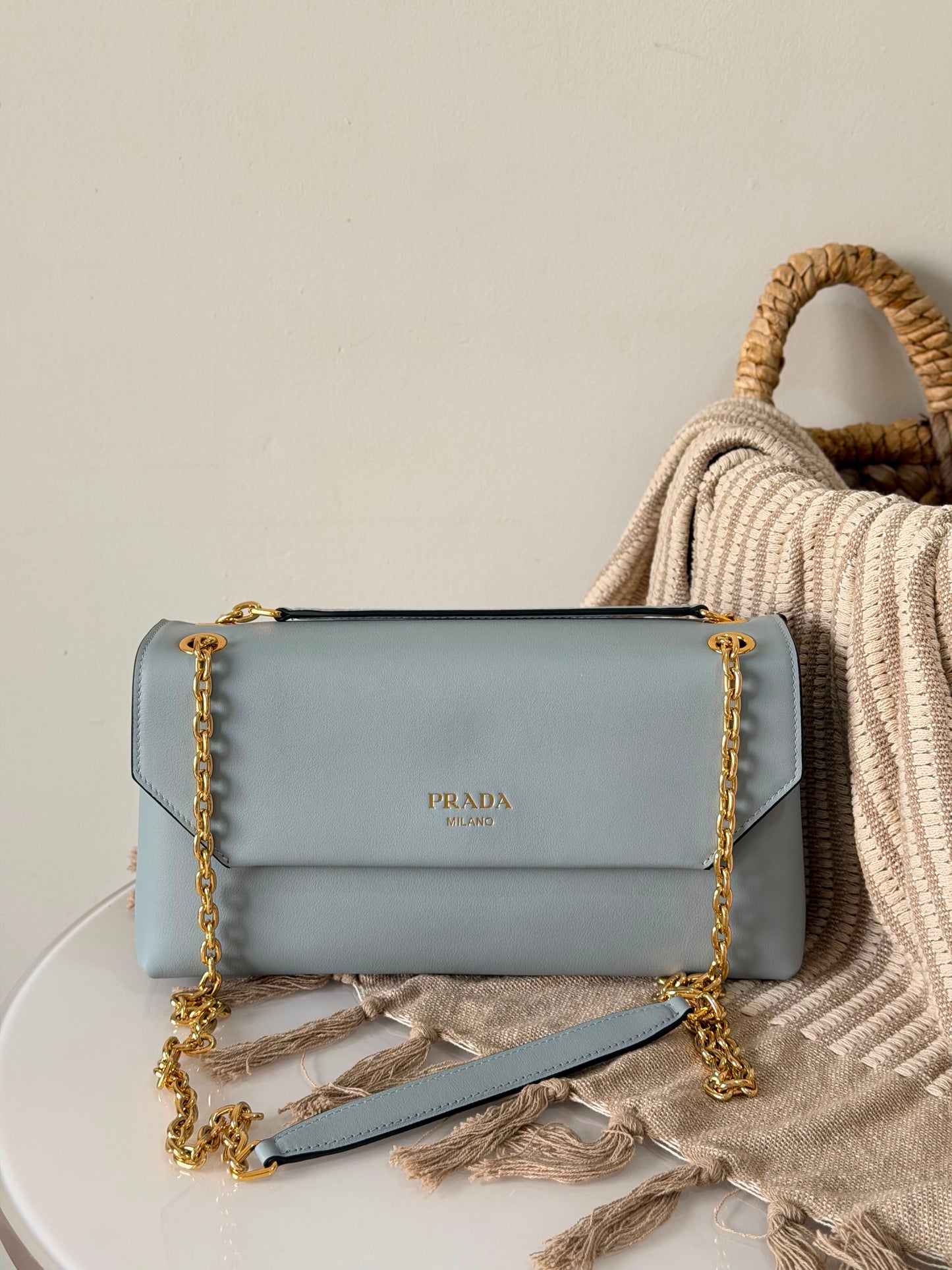 PRADA soft leather shoulder bag