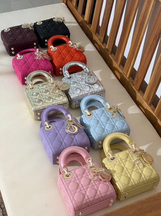 lambskin Christian Dior Lady Dior Micro Bag 12 CM