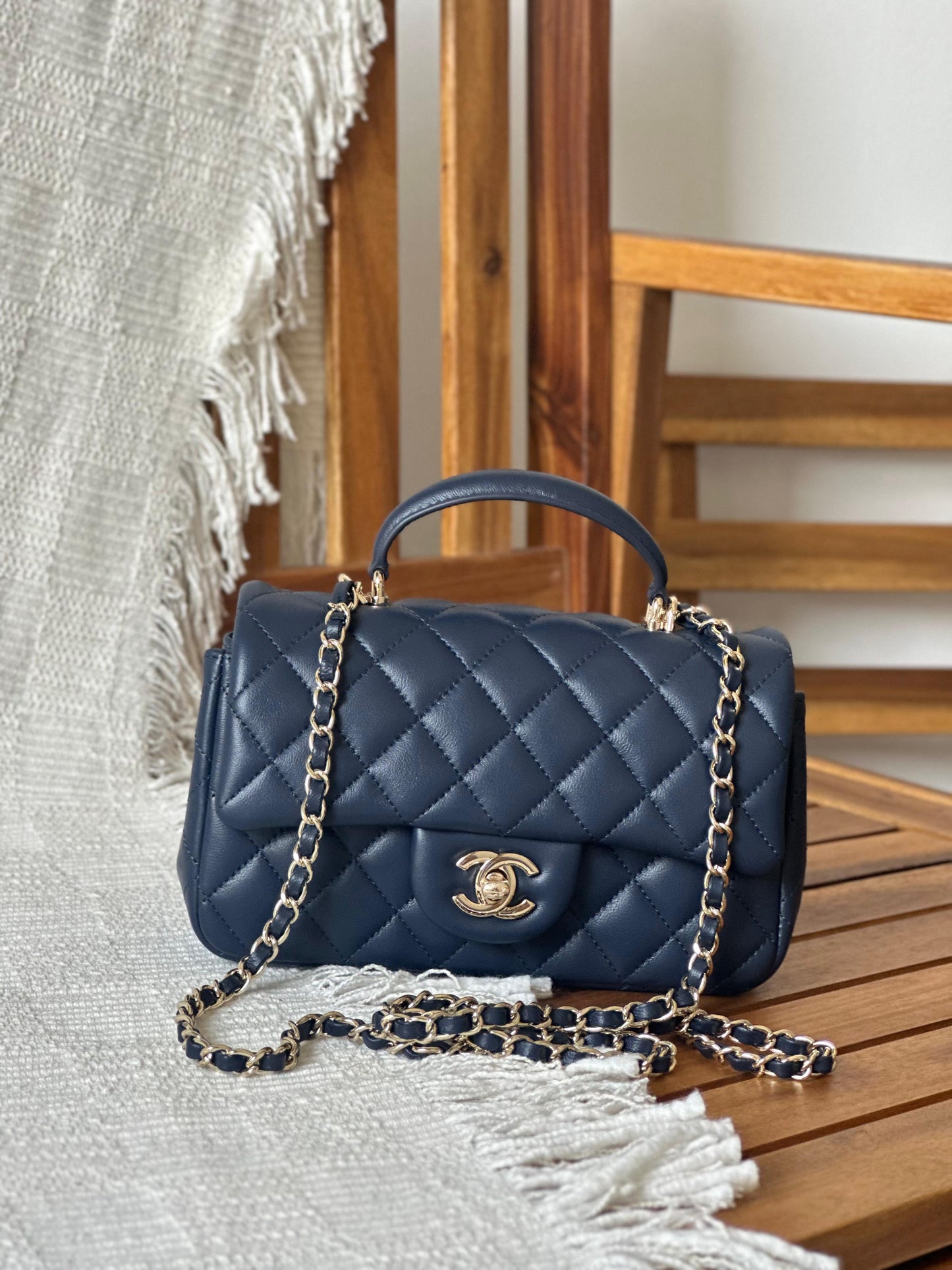 Chanel flap top handle