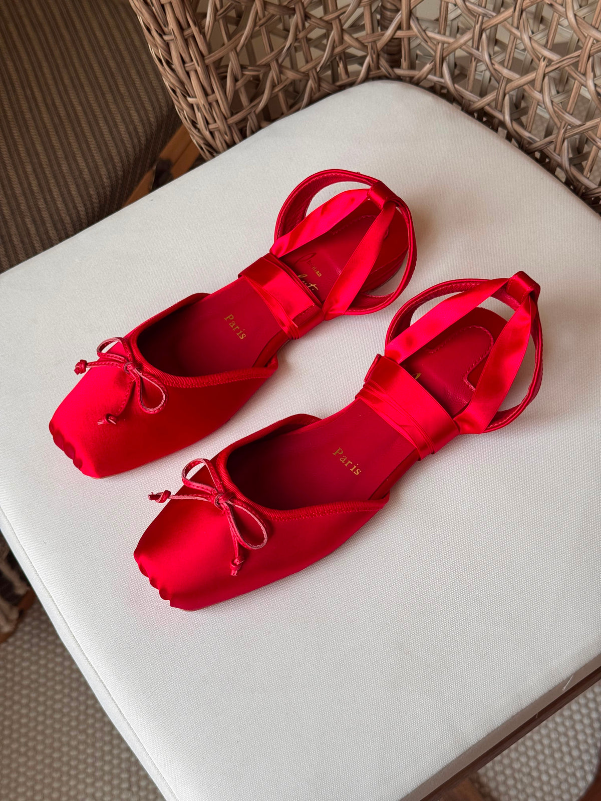Christian Louboutin Cassia lace-up ballerinas