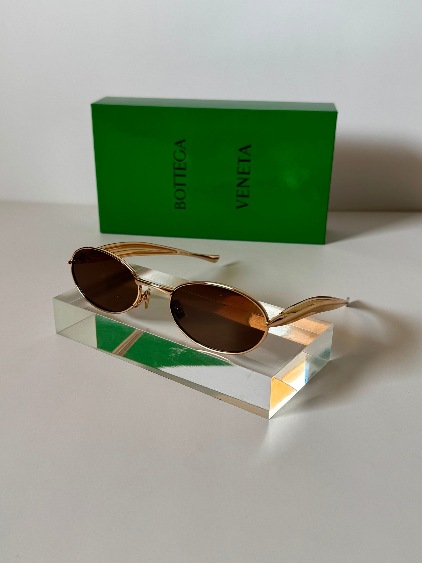 BOTTEGA VENETA Sardine Unisex Oval Sunglasses 🕶️