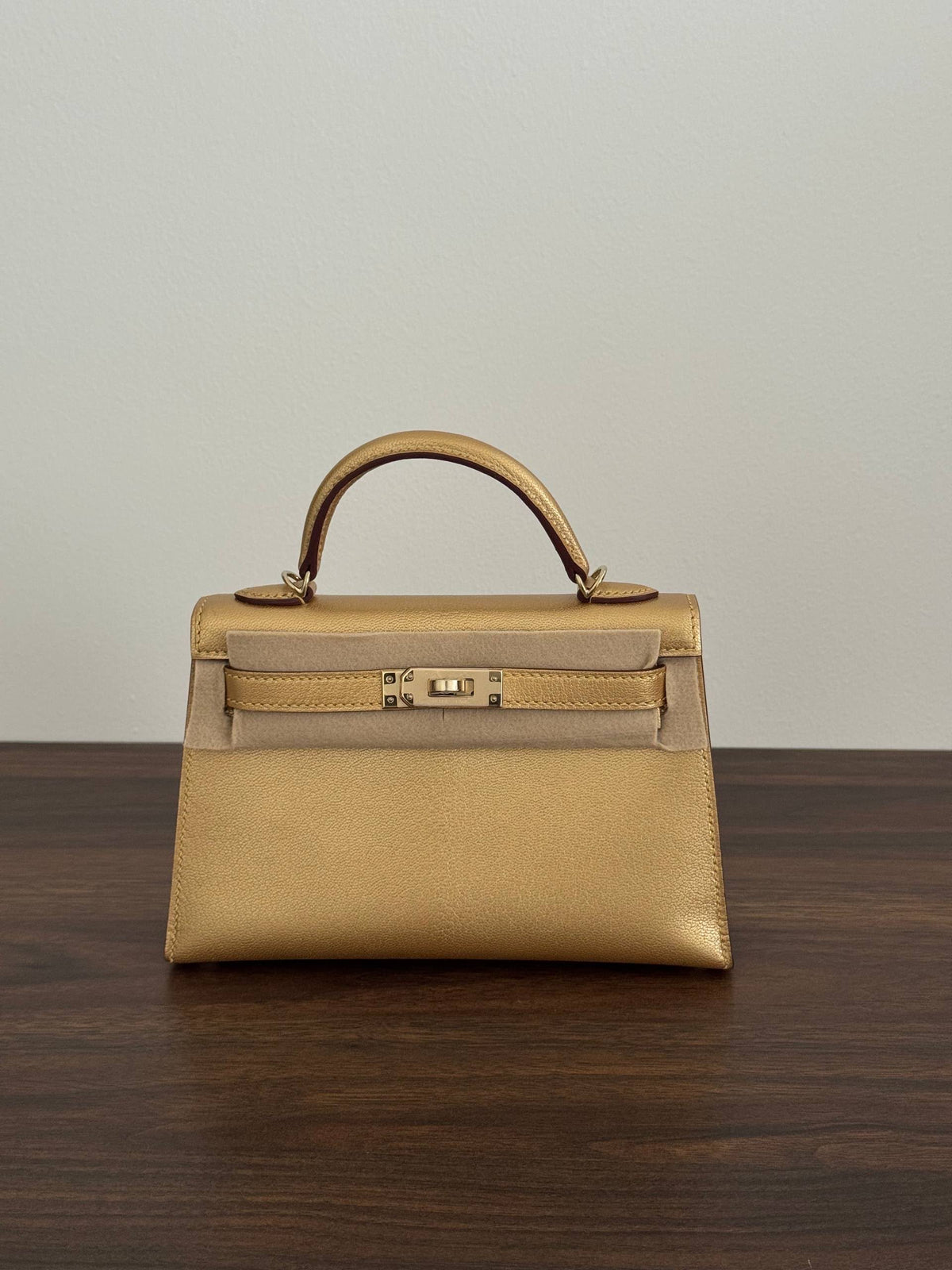 HERMES MINI KELLY CHEVRE CHAMKILIGHT GHW (K:2025)
