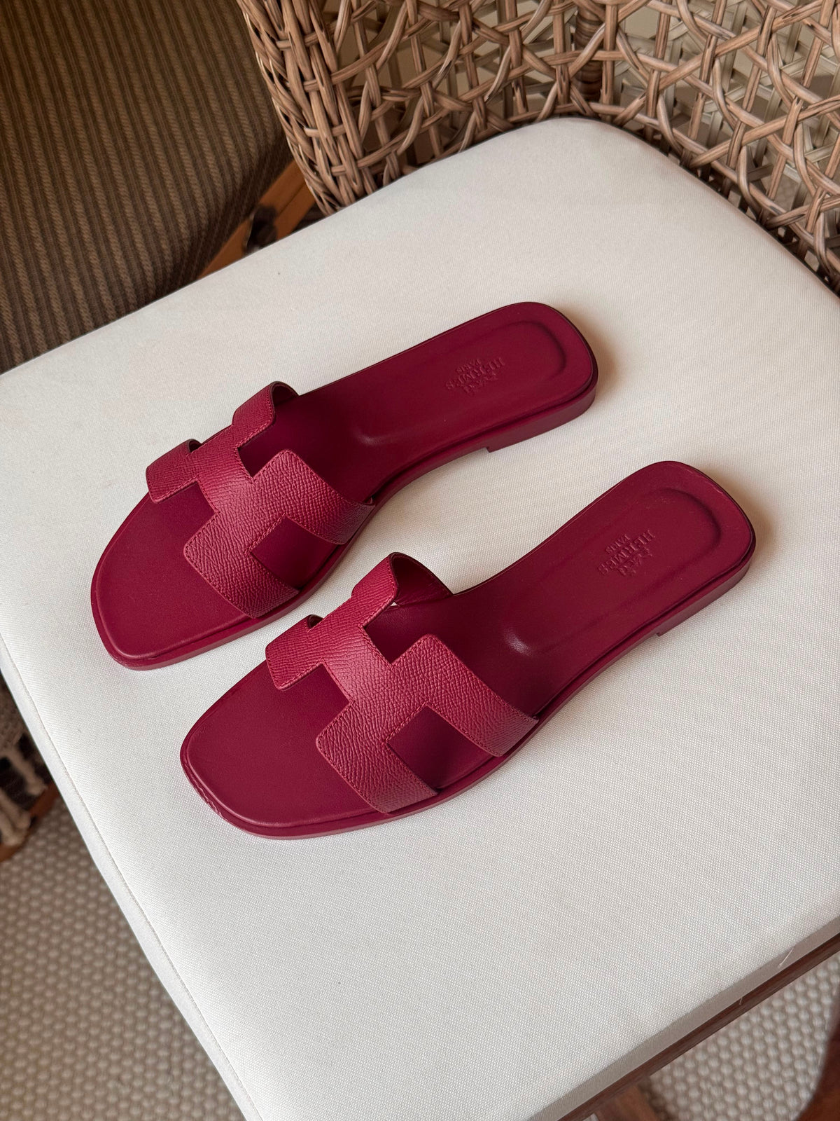 Hermès Oran sandals in Epsom calfskin