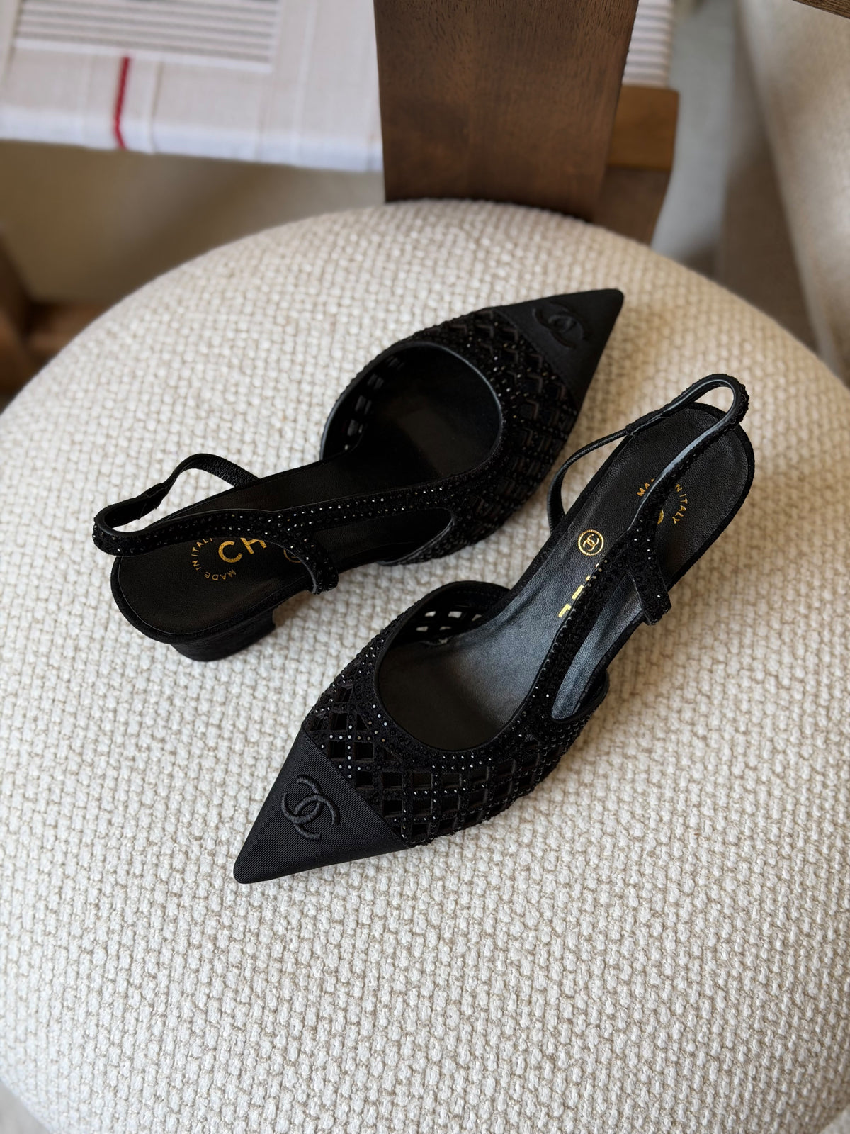 Chanel slingback pumps