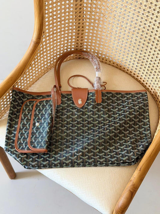 Goyardine Canvas St. Louis Flap Tote Bag – Premium Multi-Color Collection