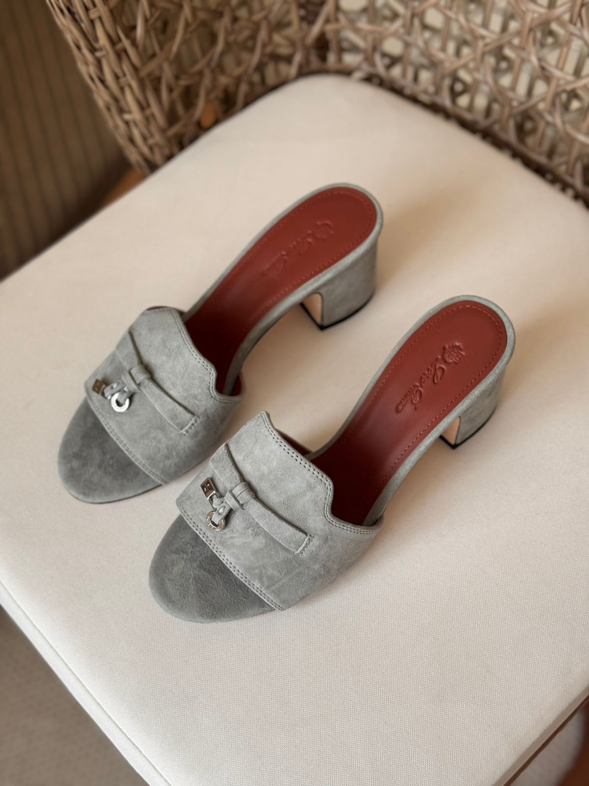 Loro Piana Rebecca Suede Block Heel Mules – Premium Quiet Luxury Collection (Available in 9 Colors)