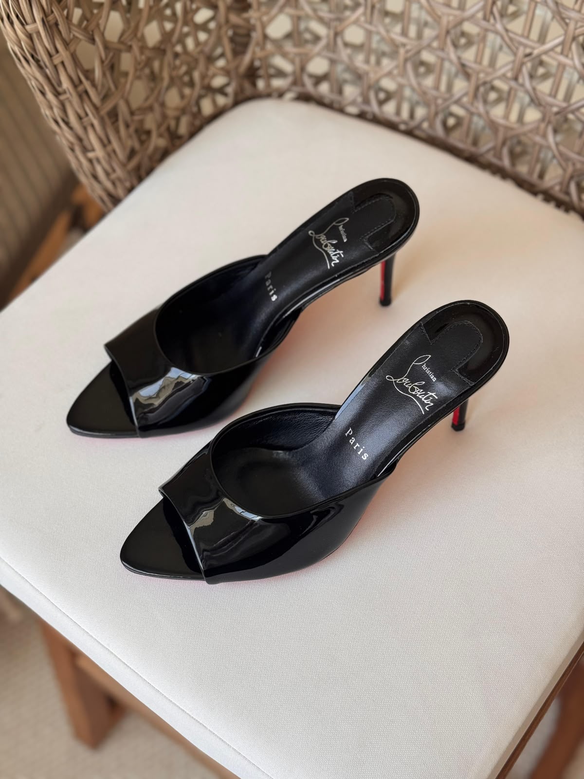 Christian Louboutin Patent Leather Heel Collection – Iconic Red Bottom Luxury Pumps & Mules