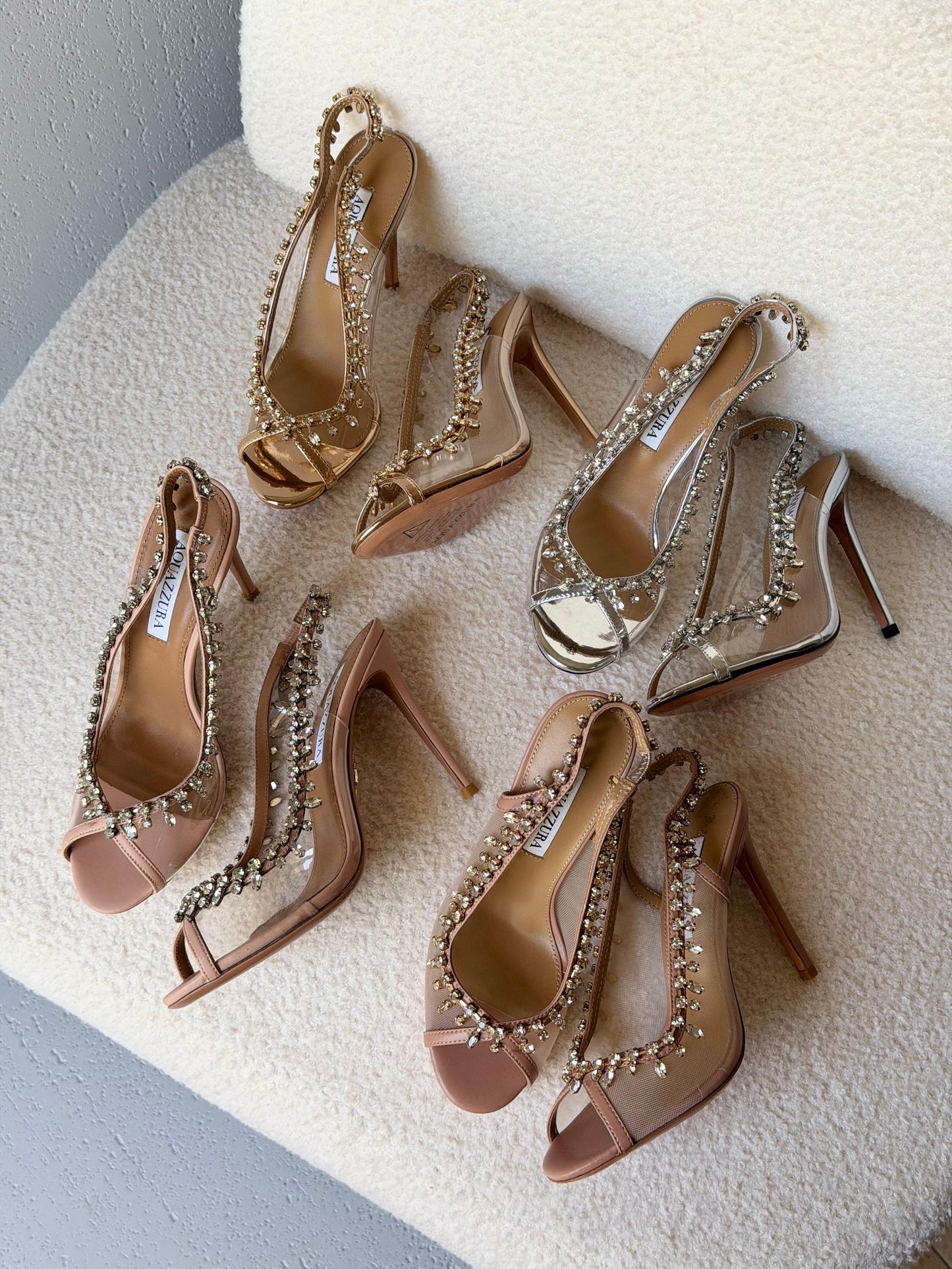 Aquazzura Temptation Crystal Sandals