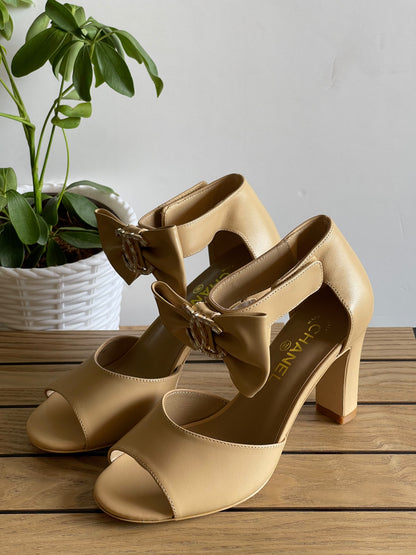 Chanel open-toe high-heeled sandals