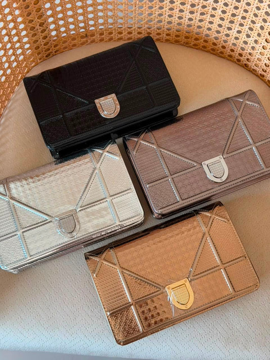 Dior clutch lizard