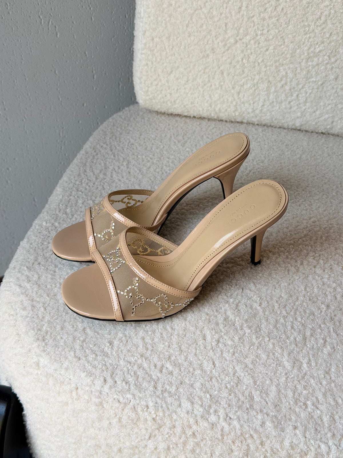 Gucci GG crystal-embellished mule sandals
