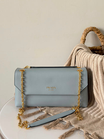 PRADA soft leather shoulder bag