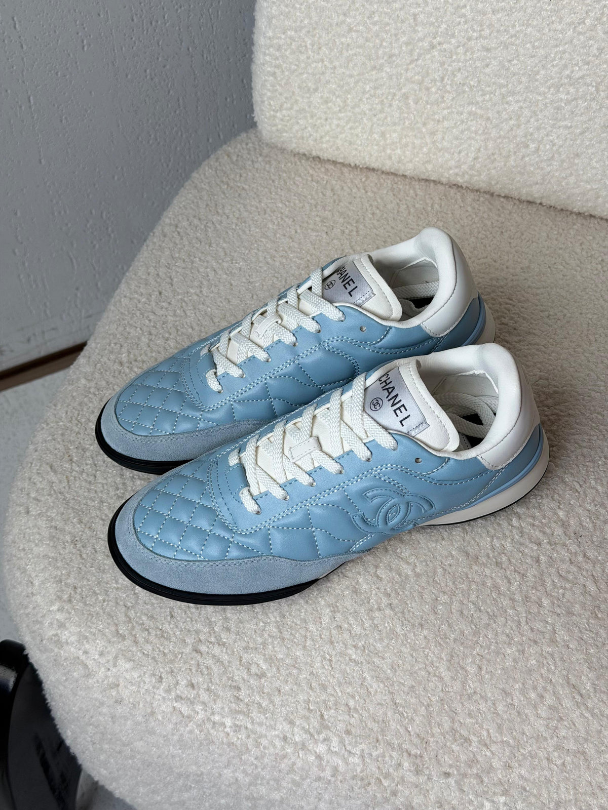 Chanel Quilted Leather Sneakers