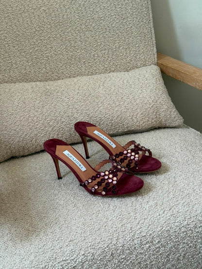 Aquazzura Tequila Suede Sandals
