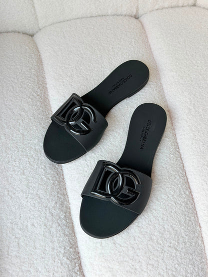 Dolce & Gabbana DG logo rubber slides