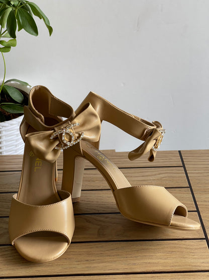 Chanel open-toe high-heeled sandals