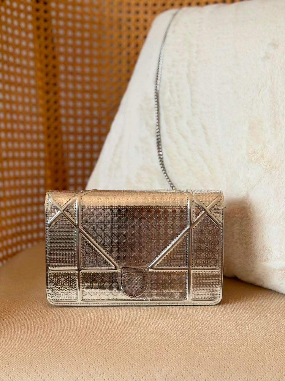 Dior clutch lizard