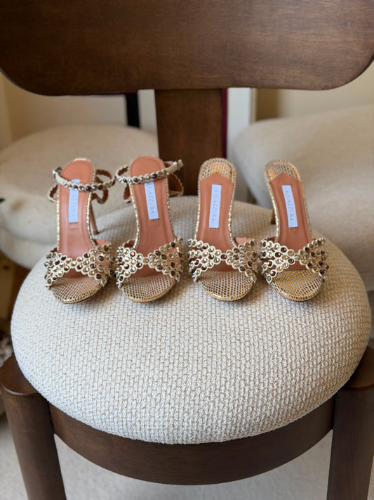 Aquazzura Tequila Embellished Sandals