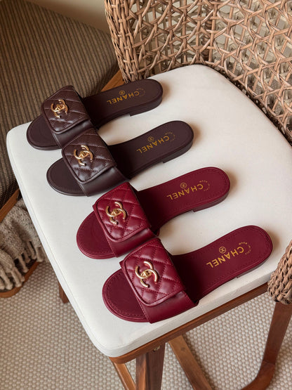 Chanel flap sandals