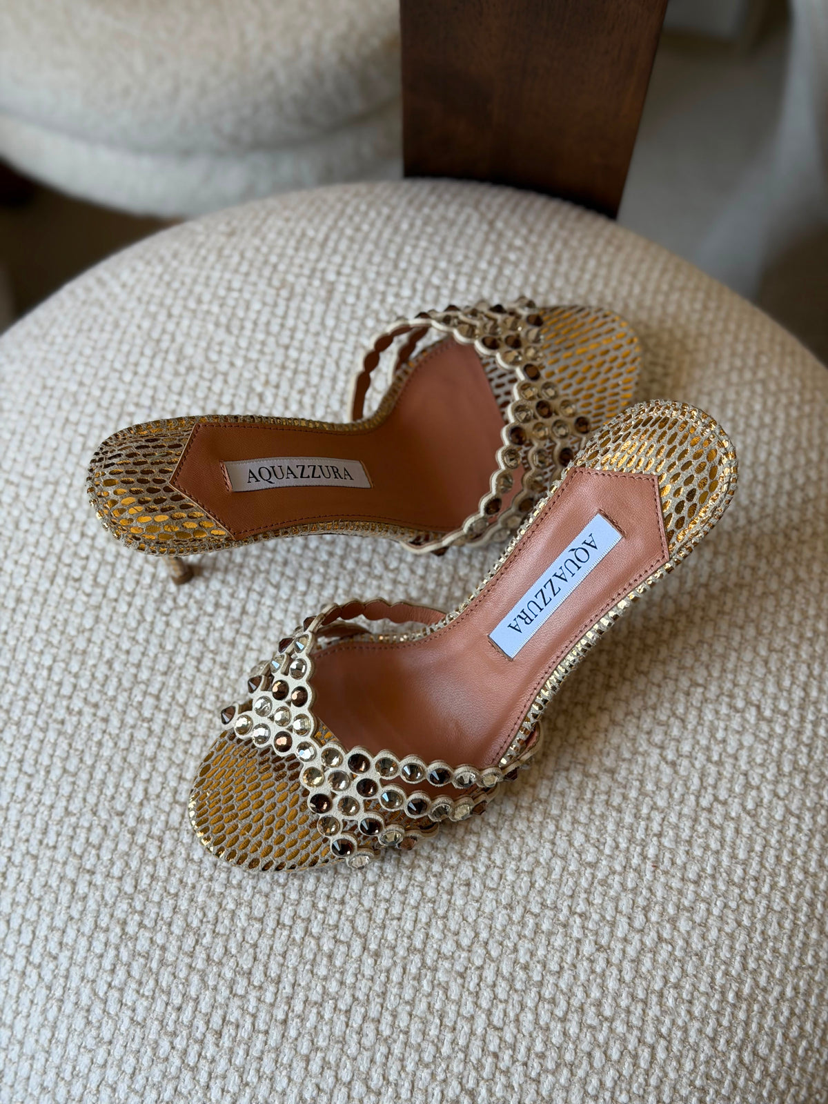 Aquazzura Tequila Embellished Sandals
