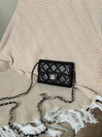Chanel mini chain card holder 11CM