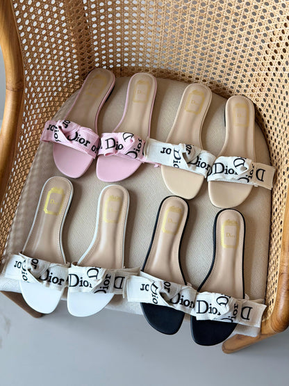 Dior flat slide sandals