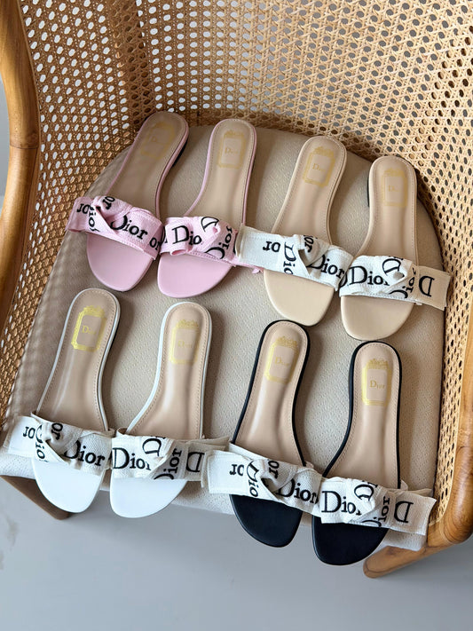 Dior flat slide sandals