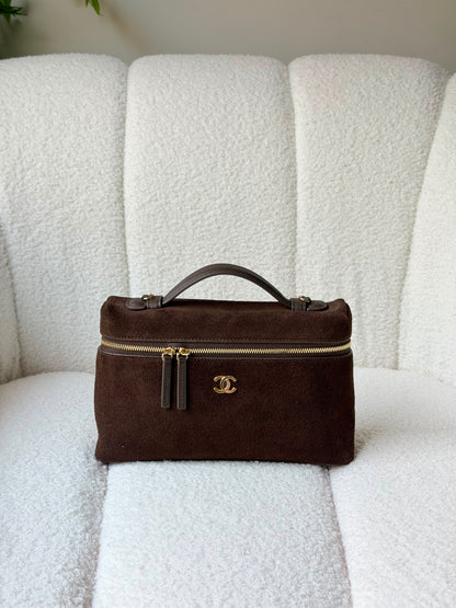 calfskin Chanel vanity case top handle 23 CM