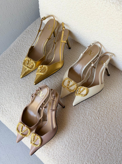 Valentino Garavani VLogo Signature Slingback Pumps