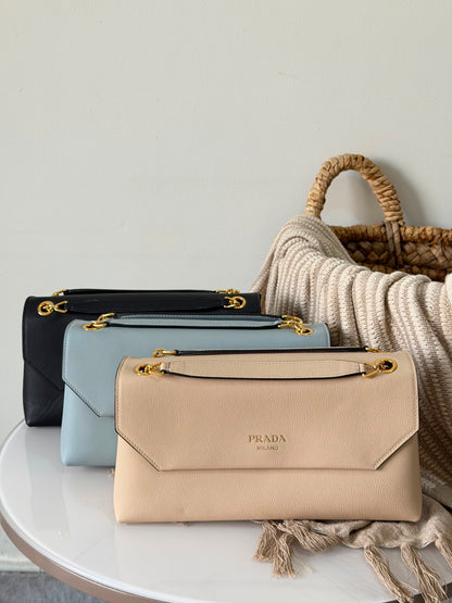 PRADA soft leather shoulder bag
