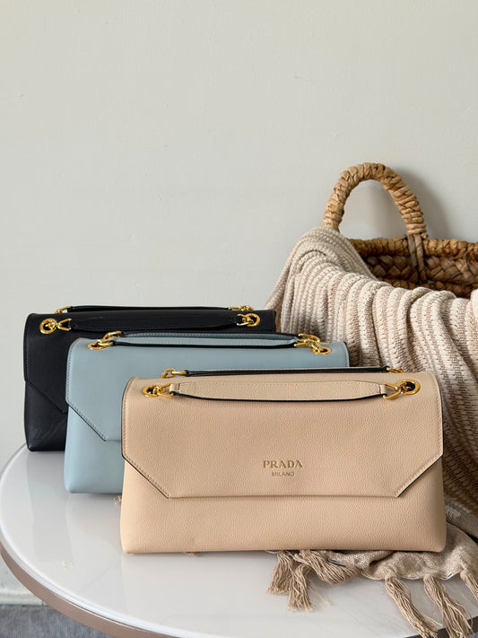 PRADA soft leather shoulder bag