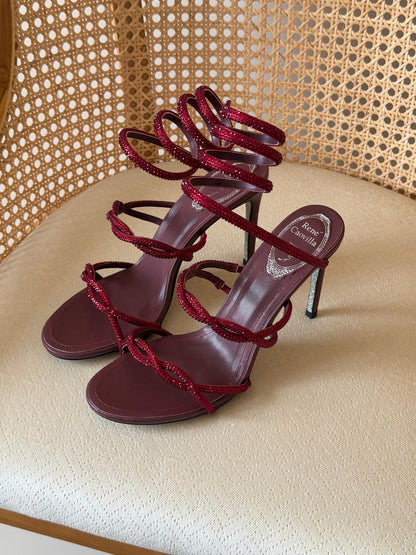 René Caovilla Cleo sandals signature crystal