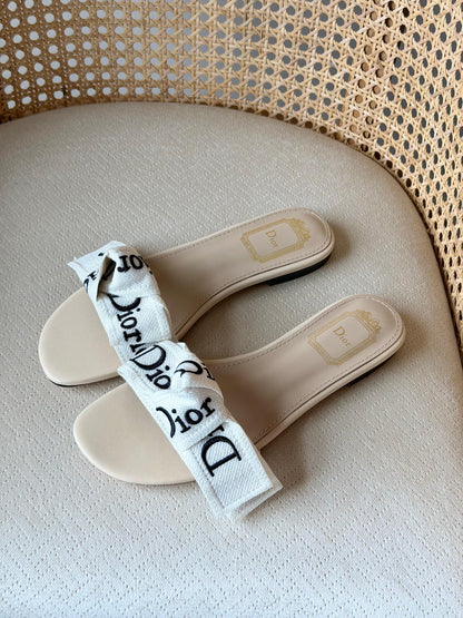 Dior flat slide sandals