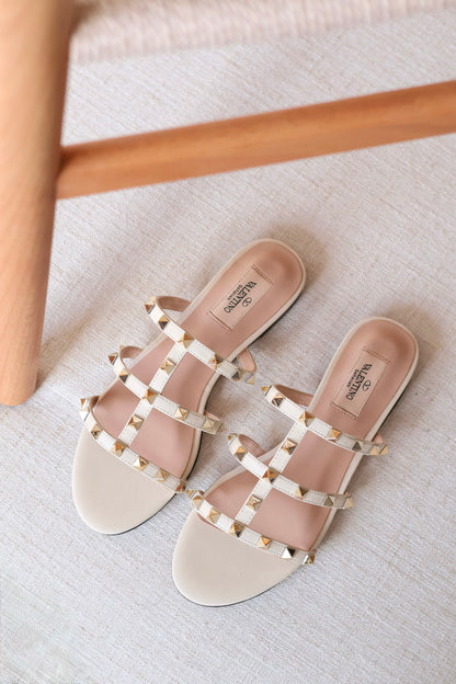 Valentino Garavani Rockstud Slide Sandals