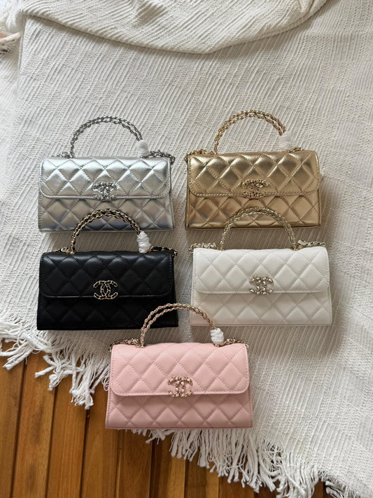 Chanel Quilted Chain Top Handle✨