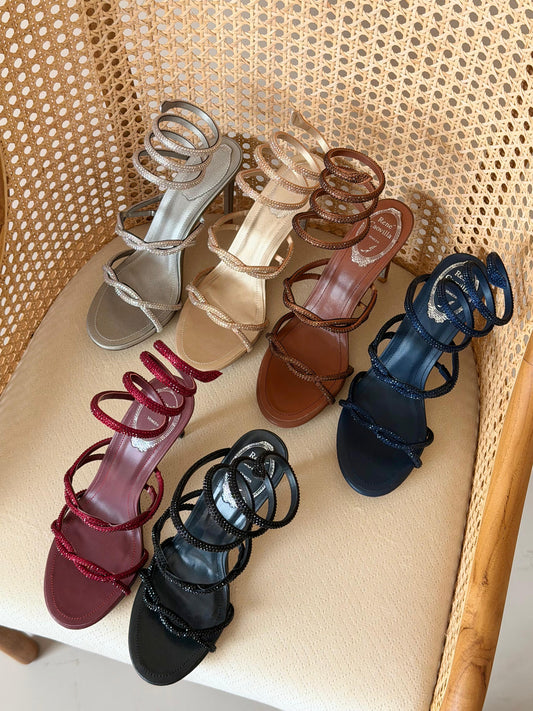 René Caovilla Cleo sandals signature crystal