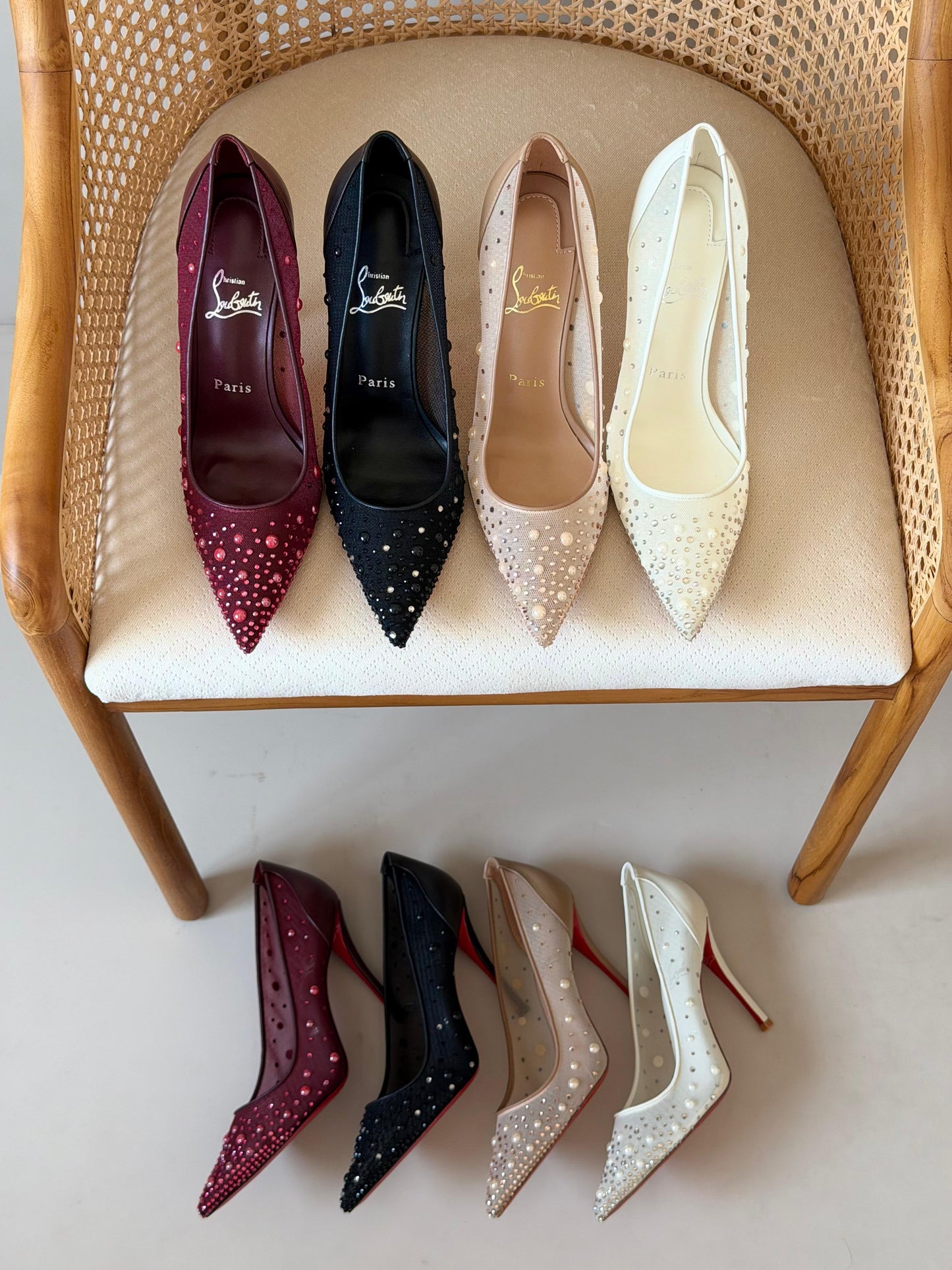 Christian Louboutin Miss Z Degrastrass Perla Pumps