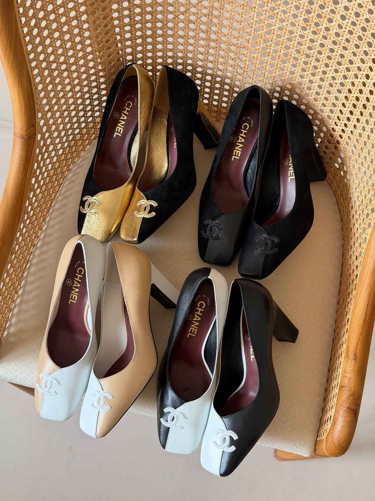 Chanel pumps feature