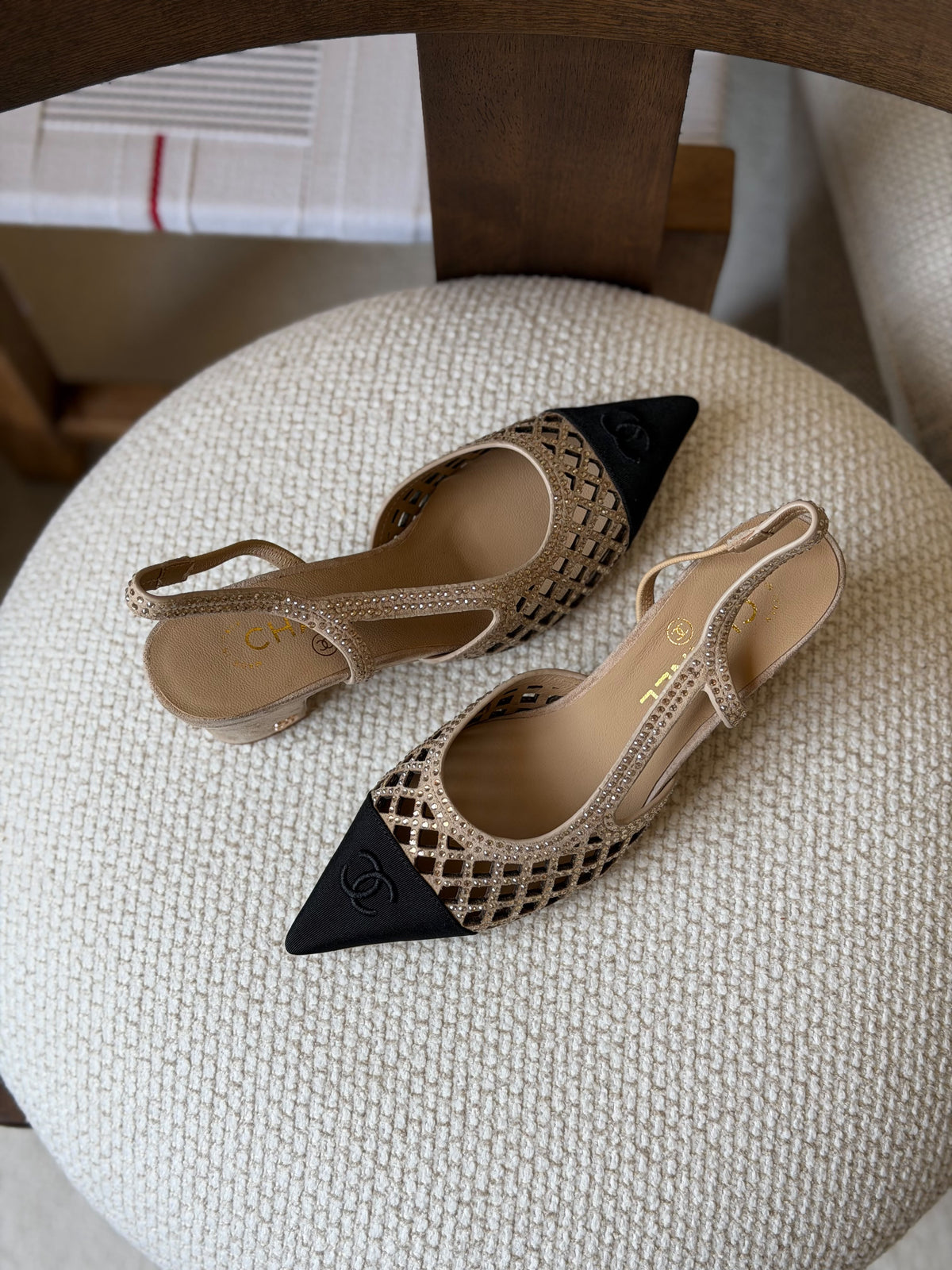 Chanel slingback pumps
