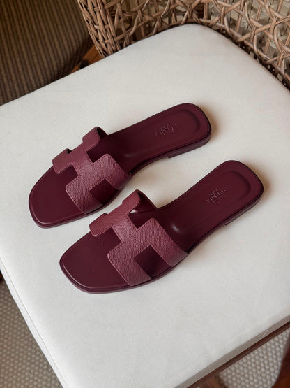 Hermès Oran sandals in Epsom calfskin