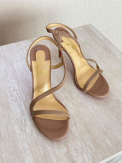 Christian Louboutin Rosa Z 80 Patent Leather Sandals