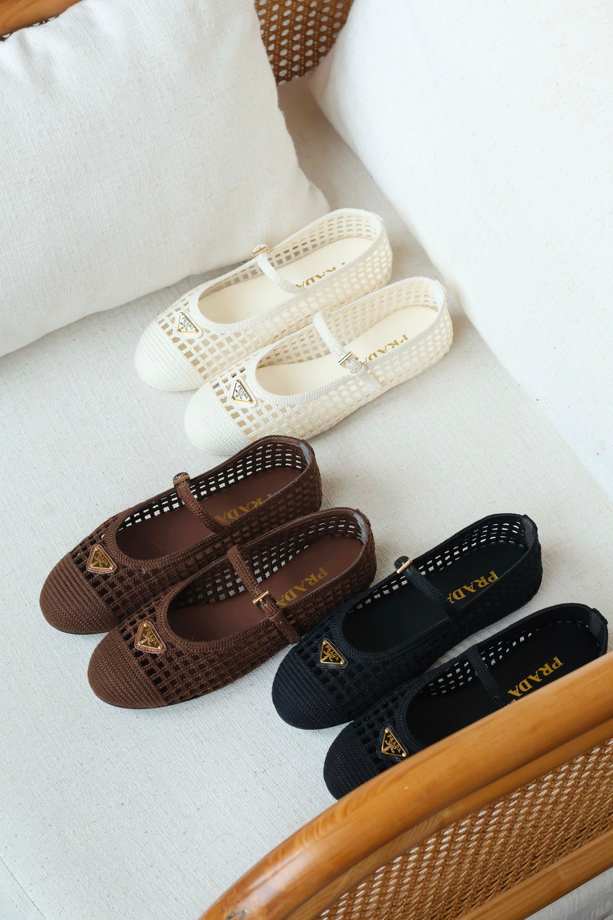 Prada ballerinas feature