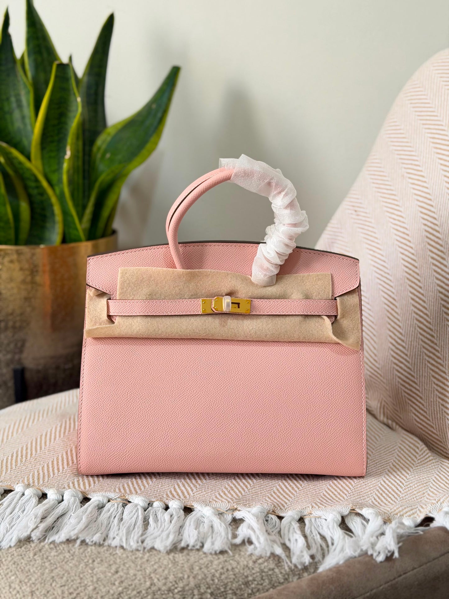 HERMES birkin 25 CM full handmade quality Epsom leather gold hardware