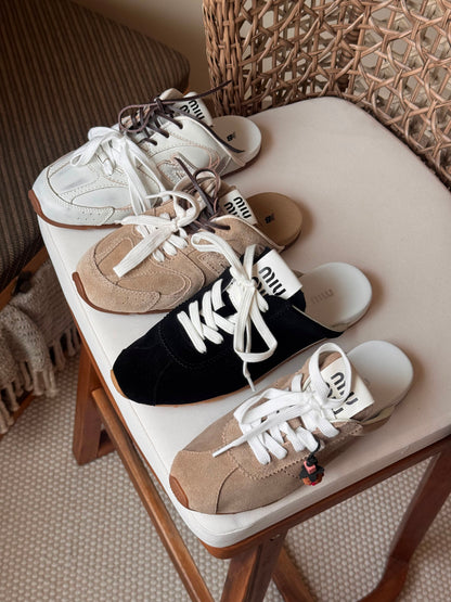 Miu Miu Plume suede mules