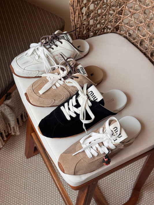 Miu Miu Plume suede mules