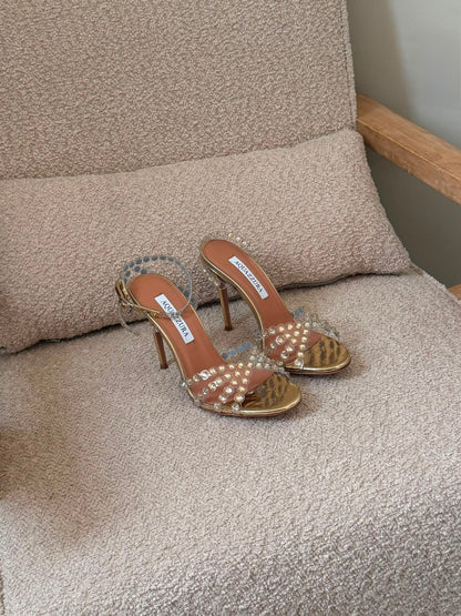 Aquazzura Tequila Suede Sandals