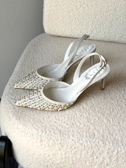 René Caovilla Aretha slingback pumps