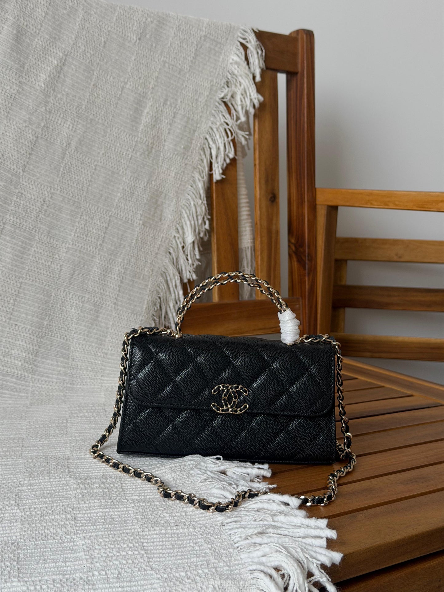 Chanel Quilted Chain Top Handle✨