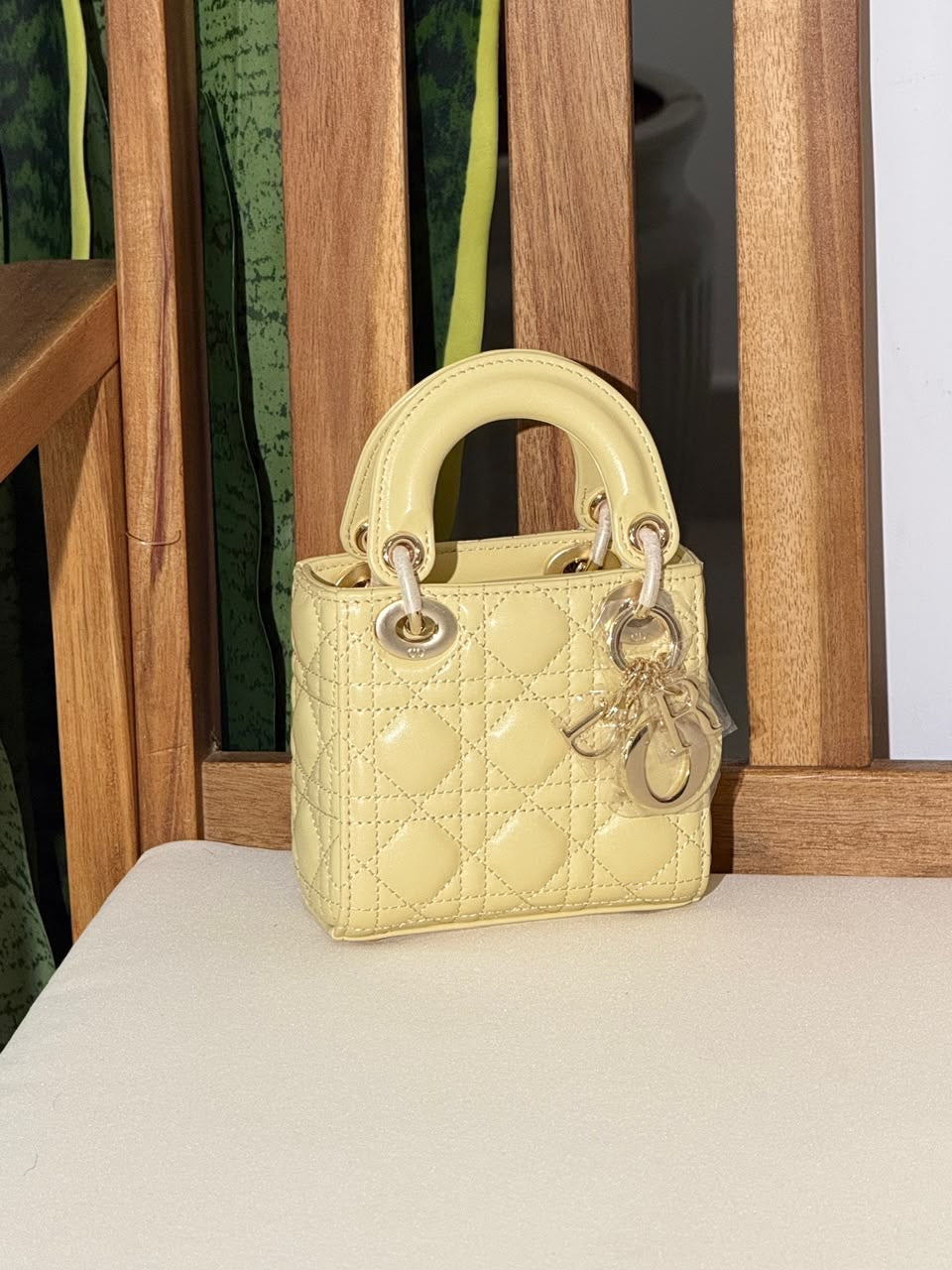 lambskin Christian Dior Lady Dior Micro Bag 12 CM